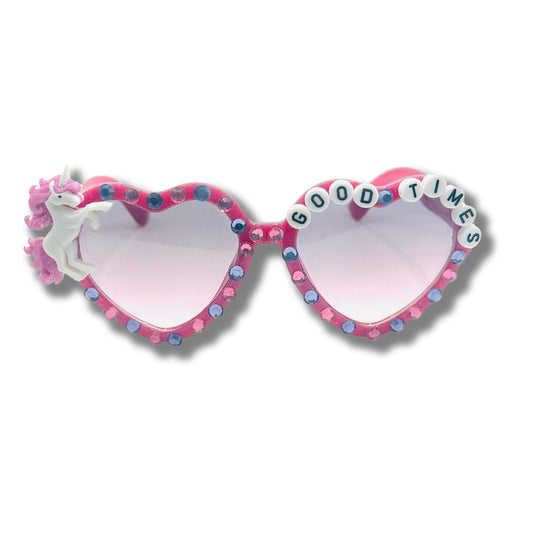 Heart Good Times Rhinestone Kids Sunglasses