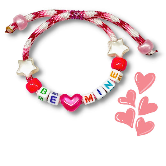 Colorful Be Mine Beaded Block Bracelet