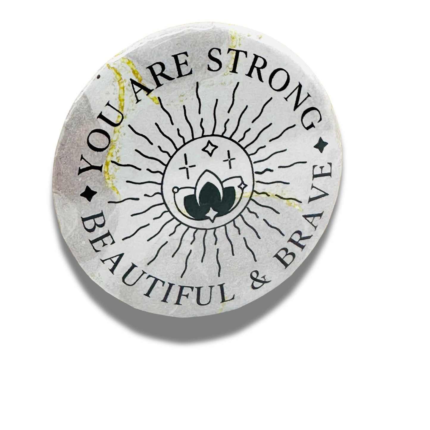 Super Cute You Are Strong, Beautiful & Brave Pocket/Compact Mirror