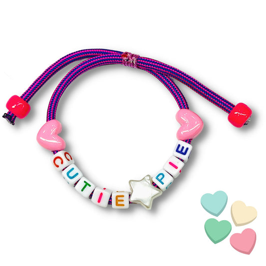 Colorful Cutie Pie Beaded Block Bracelet