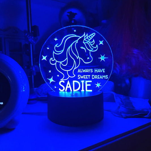 personalized acrylic nightlight