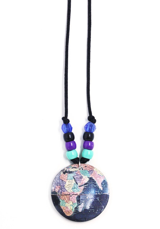 Black Globe Little Lessons Necklace