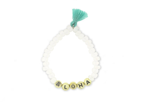 "Aloha" Fun in the Sun Stretch Bracelet