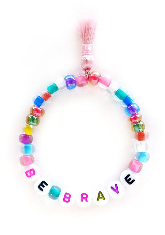 "Be Brave" Words of Wisdom Stretch Bracelet