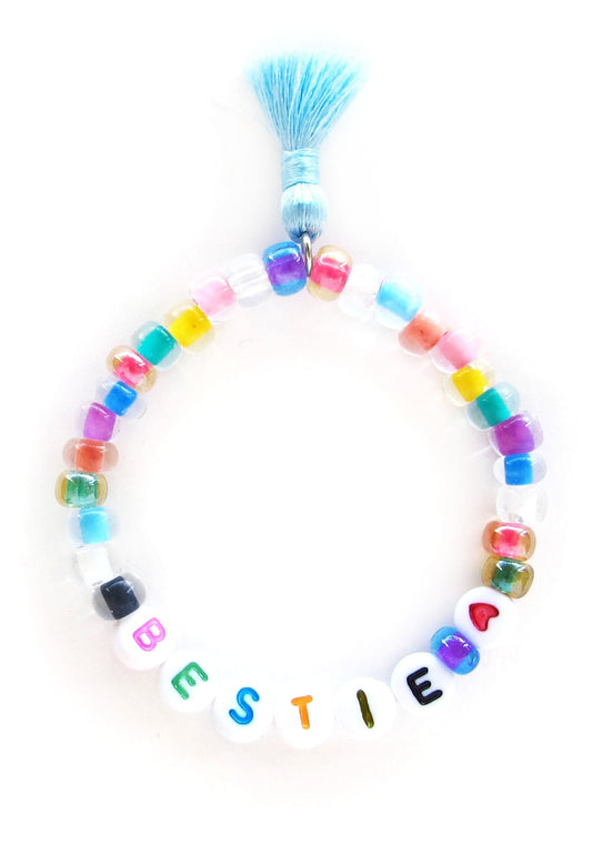 "Bestie" Words of Wisdom Stretch Bracelet