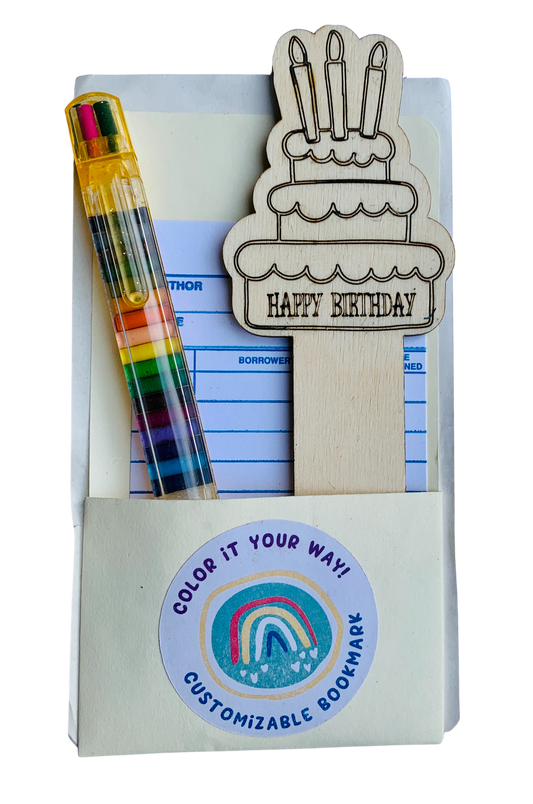 DIY Bookmark Kit Birthday Cake