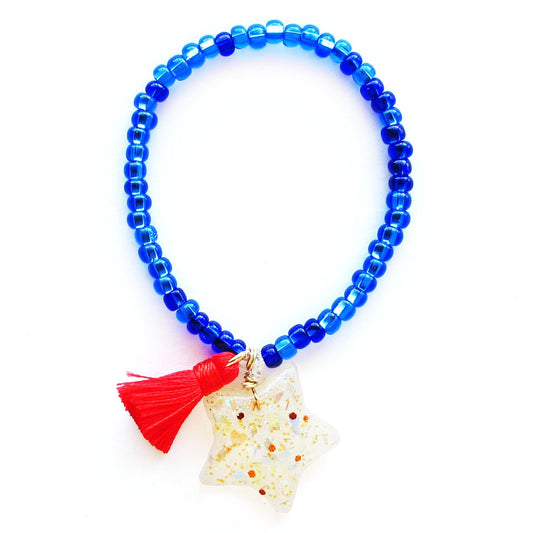 4th of July Resin Bracelet