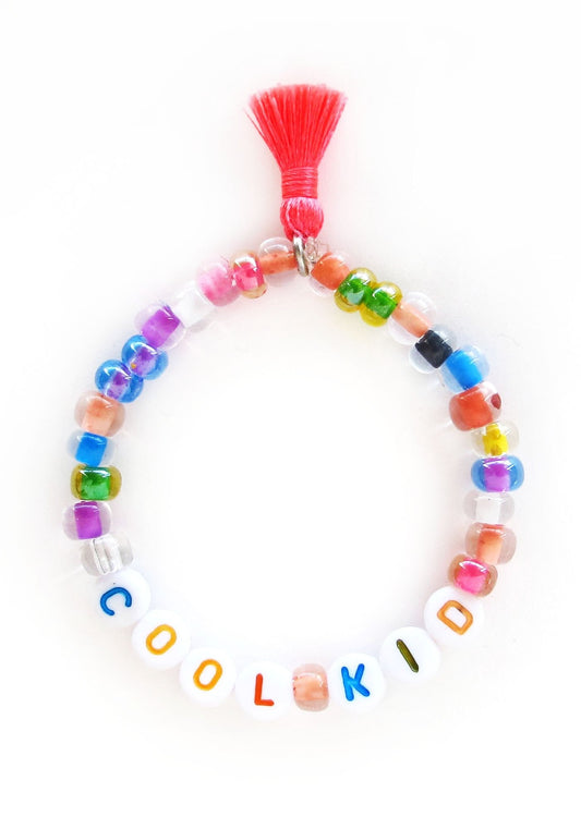 "Cool Kid" Words of Wisdom Stretch Bracelet