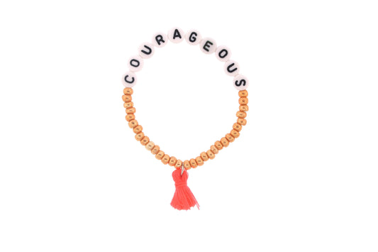 "Courageous" Girl Power Stretch Bracelet