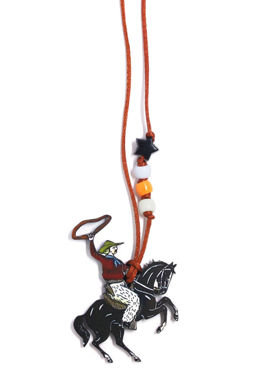 Black Star Cowboy Little Lessons Necklace