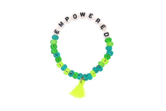 "Empowered" Girl Power Stretch Bracelet