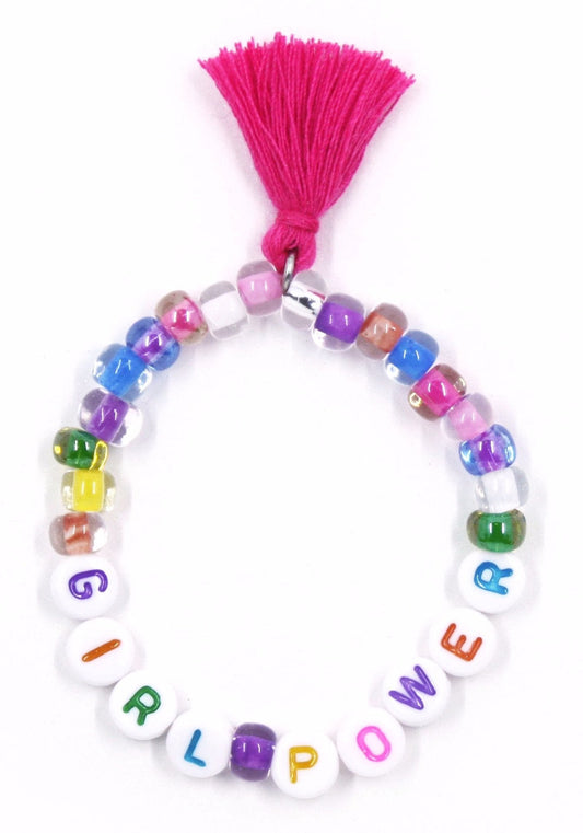 "Girl Power" Words of Wisdom Stretch Bracelet