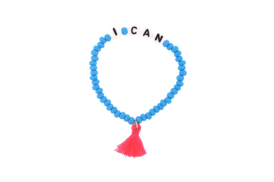 "I Can" Girl Power Stretch Bracelet