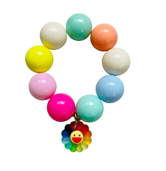 Fun Rainbow Sun Bubblegum Bracelet