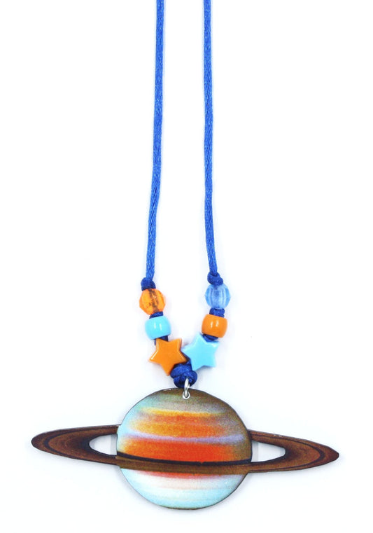 Planet Saturn Little Lessons Necklace