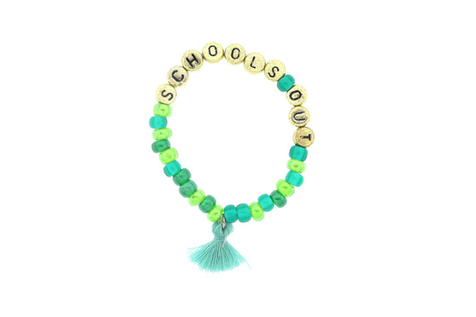 "Schools Out" Fun in the Sun Stretch Bracelet