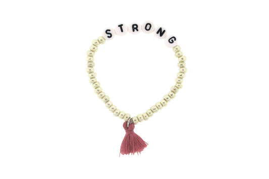 "Strong" Girl Power Stretch Bracelet