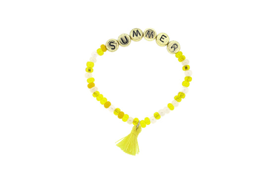 "Summer" Fun in the Sun Stretch Bracelet