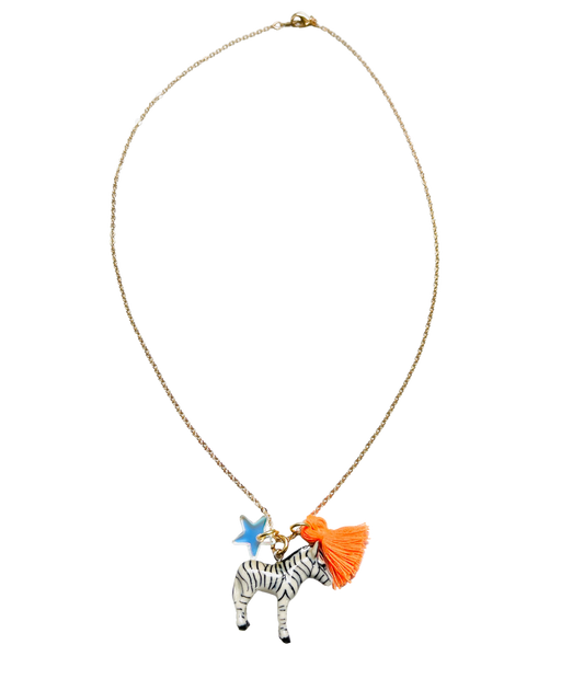 Zebra Lil' Critters Necklace